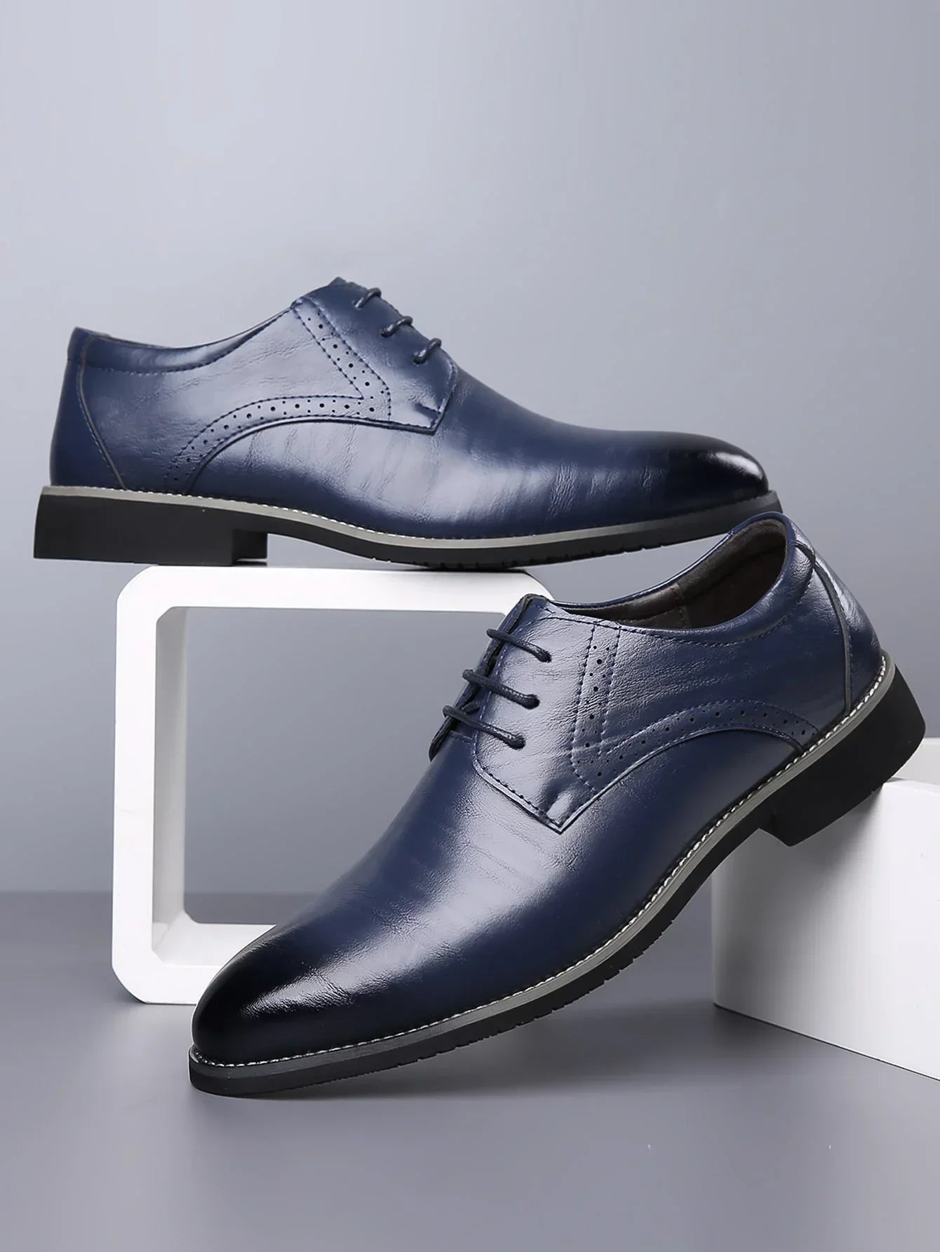Smart Shoes | Derby | Lace-Up | Classic | Men's Dress Shoes-Derby Shoes-Chaps London-Chaps London