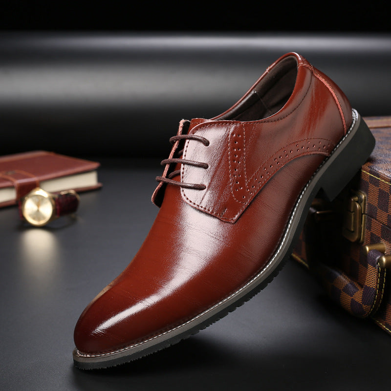 Smart Shoes | Derby | Lace-Up | Classic | Men's Dress Shoes-Derby Shoes-Chaps London-Red-UK 5-Chaps London