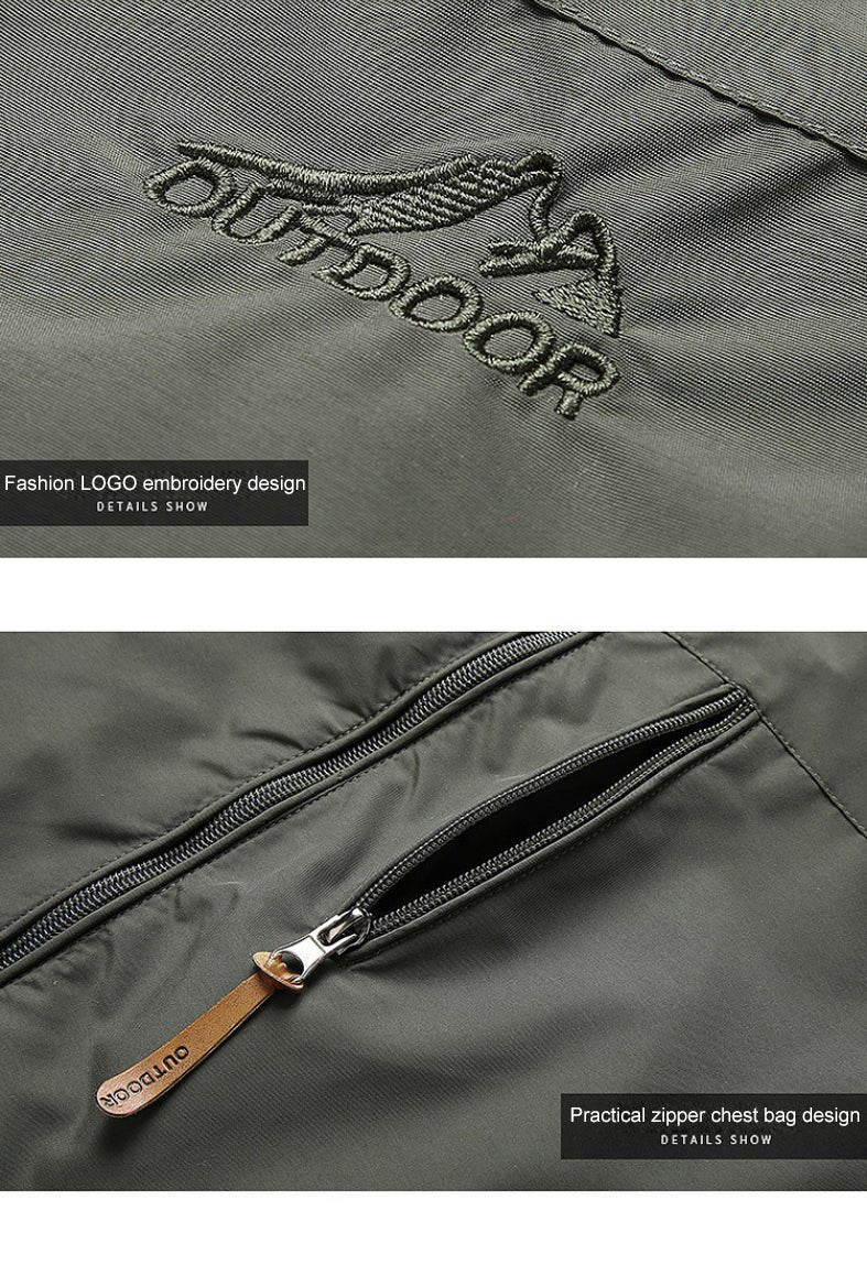 Softshell Windbreaker - Men's Hooded Waterproof Windproof Jacket-Windbreakers-Chaps London-Chaps London