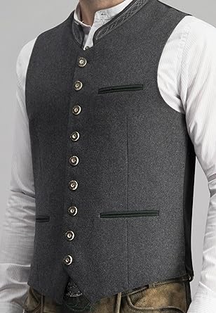 Suit Waistcoat - Men's Grey Single Breasted Sleeveless-Suits-Chaps London-Grey-XS-Chaps London