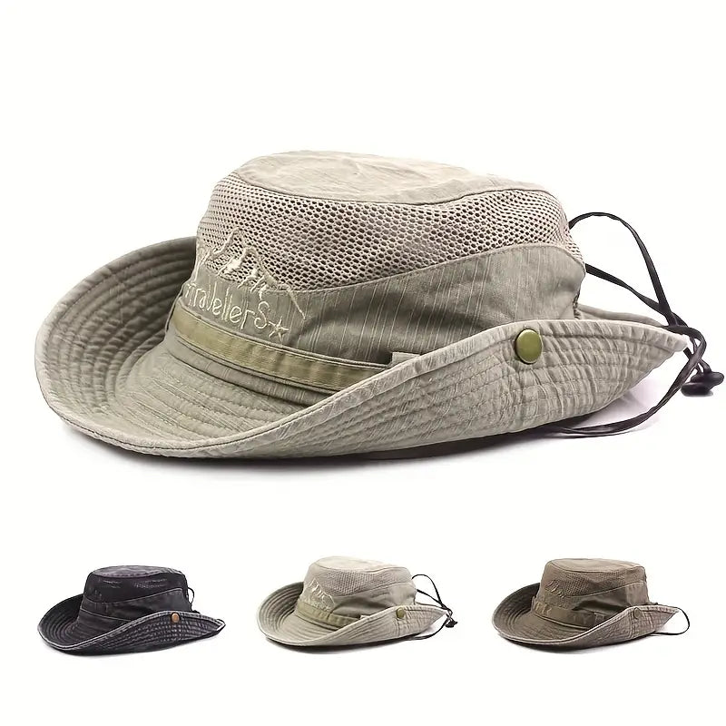 Sun Hat - Men's Boonie Mesh Crown Adjustable-Sun Hat-Chaps London-Chaps London