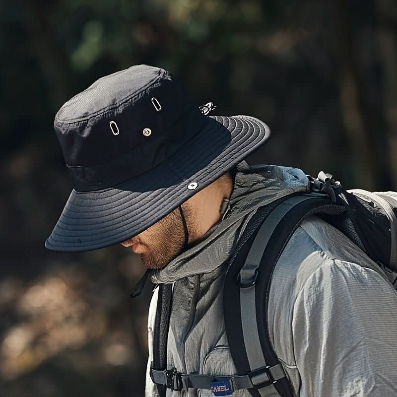 Sun Hat - Men's UV Protection Wide Brim-Sun Hat-Chaps London-Navy-Chaps London