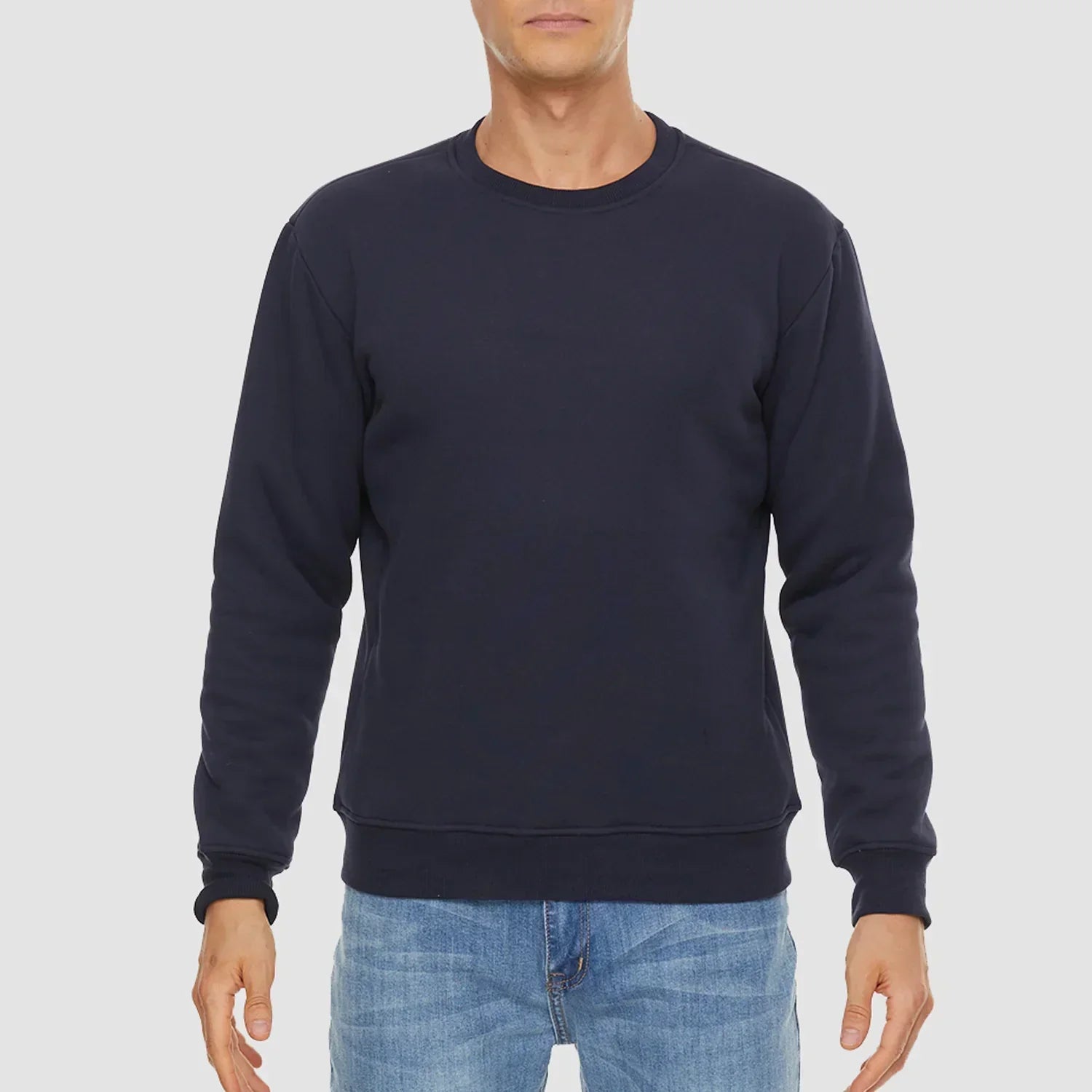 Sweatshirt - Warm - Crew Neck - Winter Pullover - Fleece Lined Sweatshirts for Men-Sweater-Chaps London-Chaps London