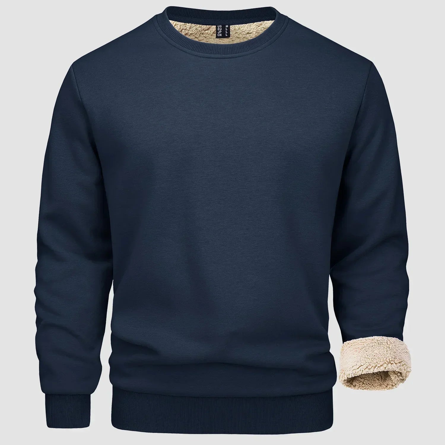 Sweatshirt - Warm - Crew Neck - Winter Pullover - Fleece Lined Sweatshirts for Men-Sweater-Chaps London-Chaps London