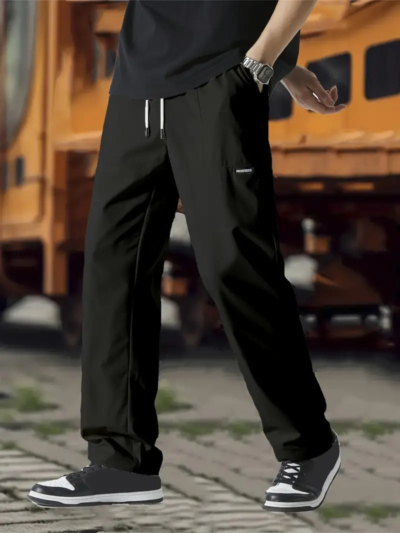 Track Pants | Drawstring | Leisure | Straight Leg Pants | Men's Trousers-Broek man-Chaps London-Chaps London