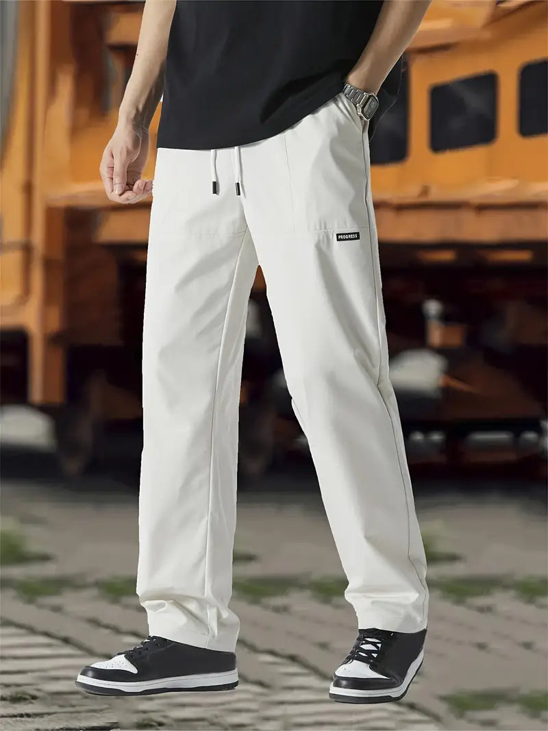 Track Pants | Drawstring | Leisure | Straight Leg Pants | Men's Trousers-Broek man-Chaps London-Chaps London