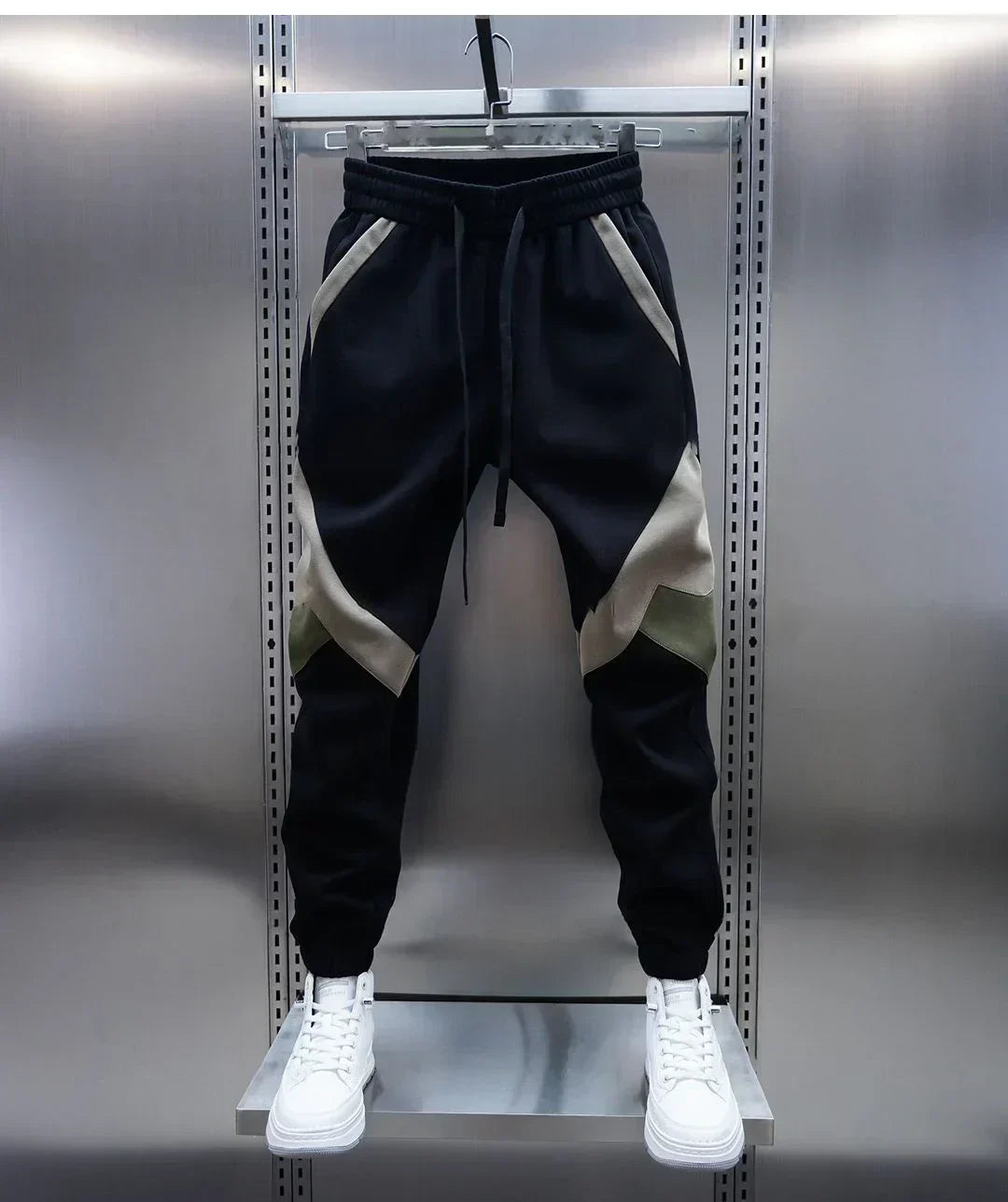 Track Pants | Elastic Waist | Sport | Cuffed Pants | Joggers for Men-Men’s Track Pants-Chaps London-Green-S-Chaps London