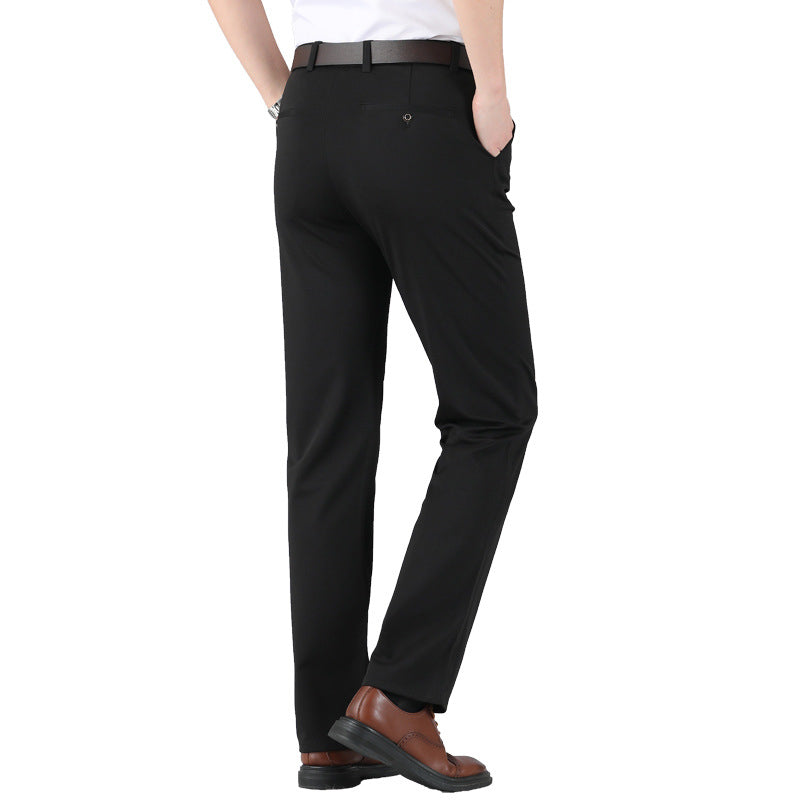 Trousers - Men's Slim Fit Stretch Smart Casual-Trousers-Chaps London-Chaps London