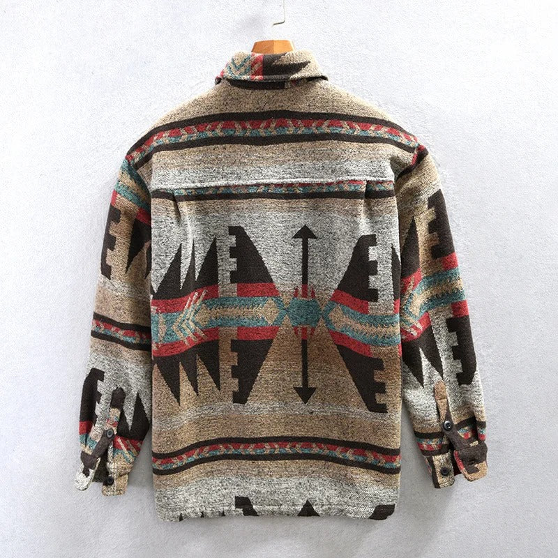 Vintage Jacket - Button-Up - Printed - Overshirt Jacket - Men's Jacket-New Arrivals-Chaps London-Chaps London