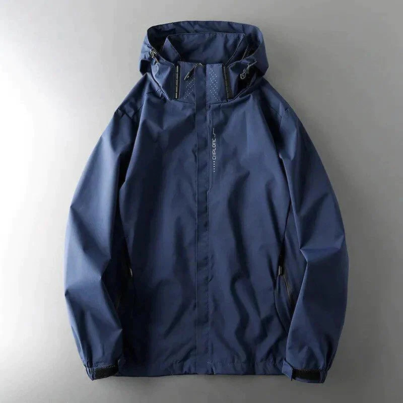 Windproof Jacket - Waterproof - Hooded - Outdoor Jacket - Men's Jacket-Jackets-Chaps London-Navy Blue-M-Chaps London