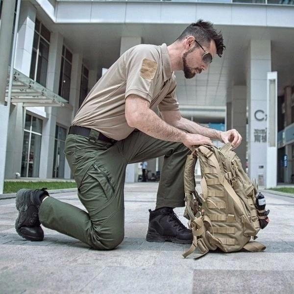 Work Pants - Men's Waterproof Straight Leg Tactical Cargo Pants-Chaps London-Chaps London
