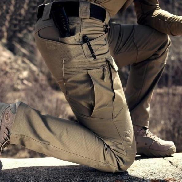 Work Pants - Men's Waterproof Straight Leg Tactical Cargo Pants-Chaps London-Chaps London