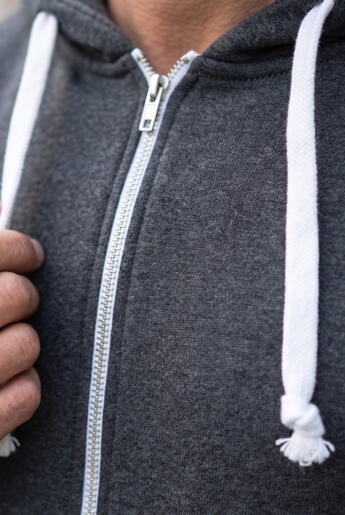 Men's Fleece Zip Hoodie | Drawstring Hood | Front Pockets | 4 Colours