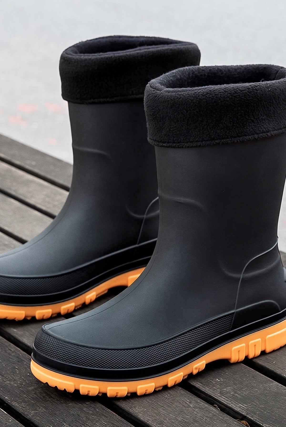 Men's Mid-Calf Wellies | Optional Fleece Cuff | 6 Styles