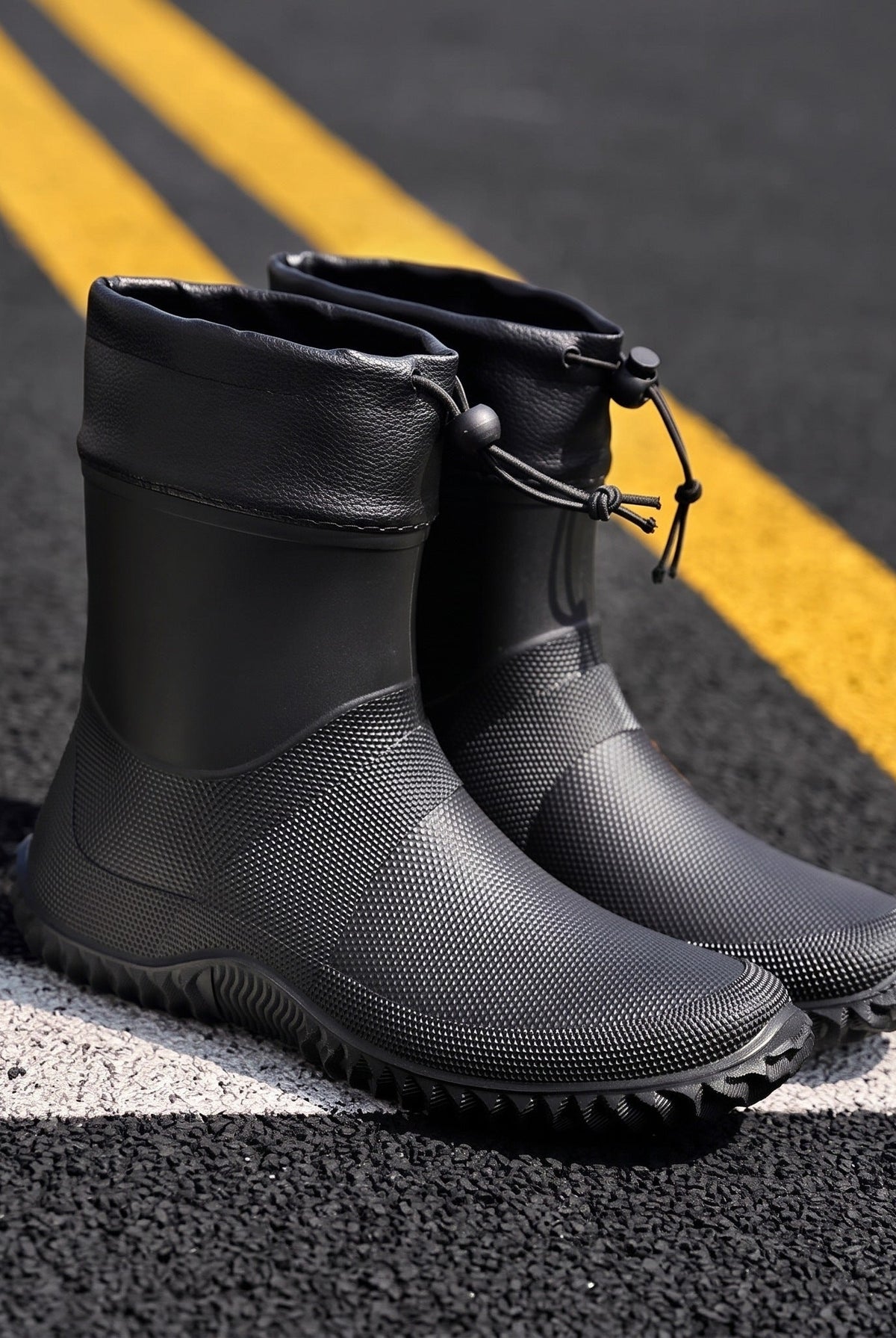 Men's Ankle Wellington Boots | Drawcord Collar | 3 Colours