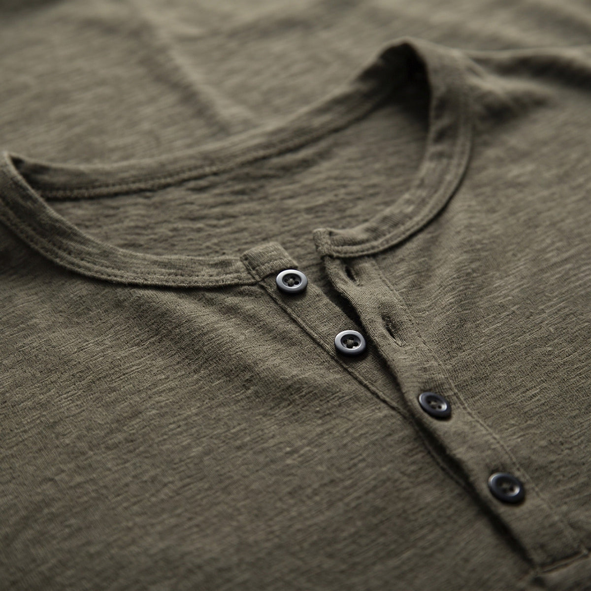 Men's Long Sleeve Henley Top | Button Placket | 5 Colours