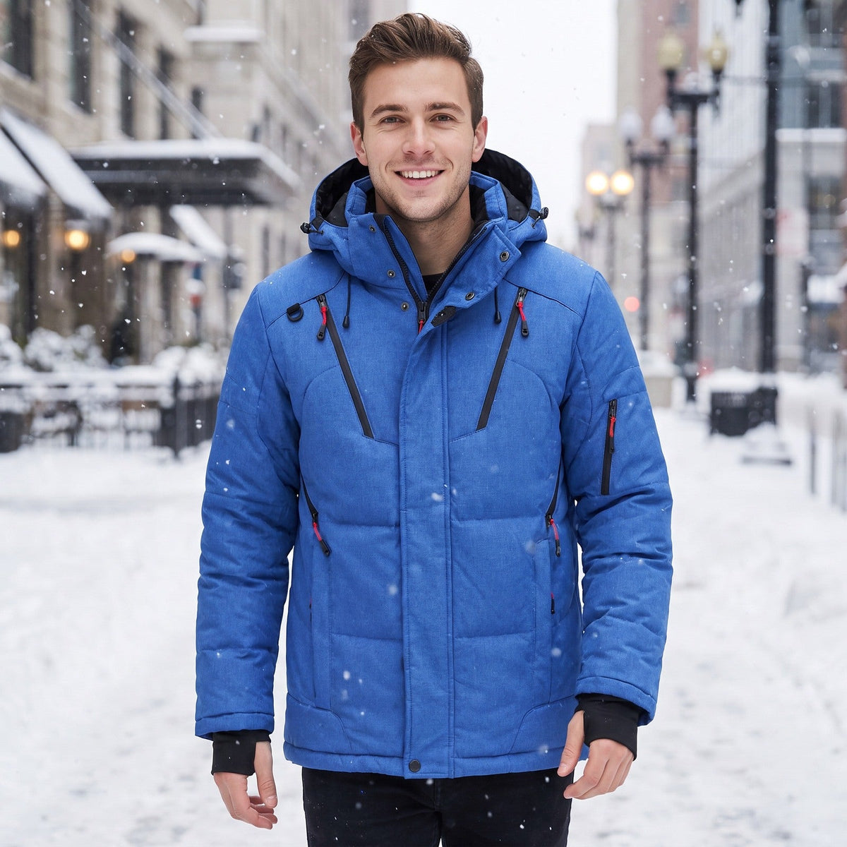 Men's Padded Winter Jacket | Detachable Hood | Rainproof | 5 Colours