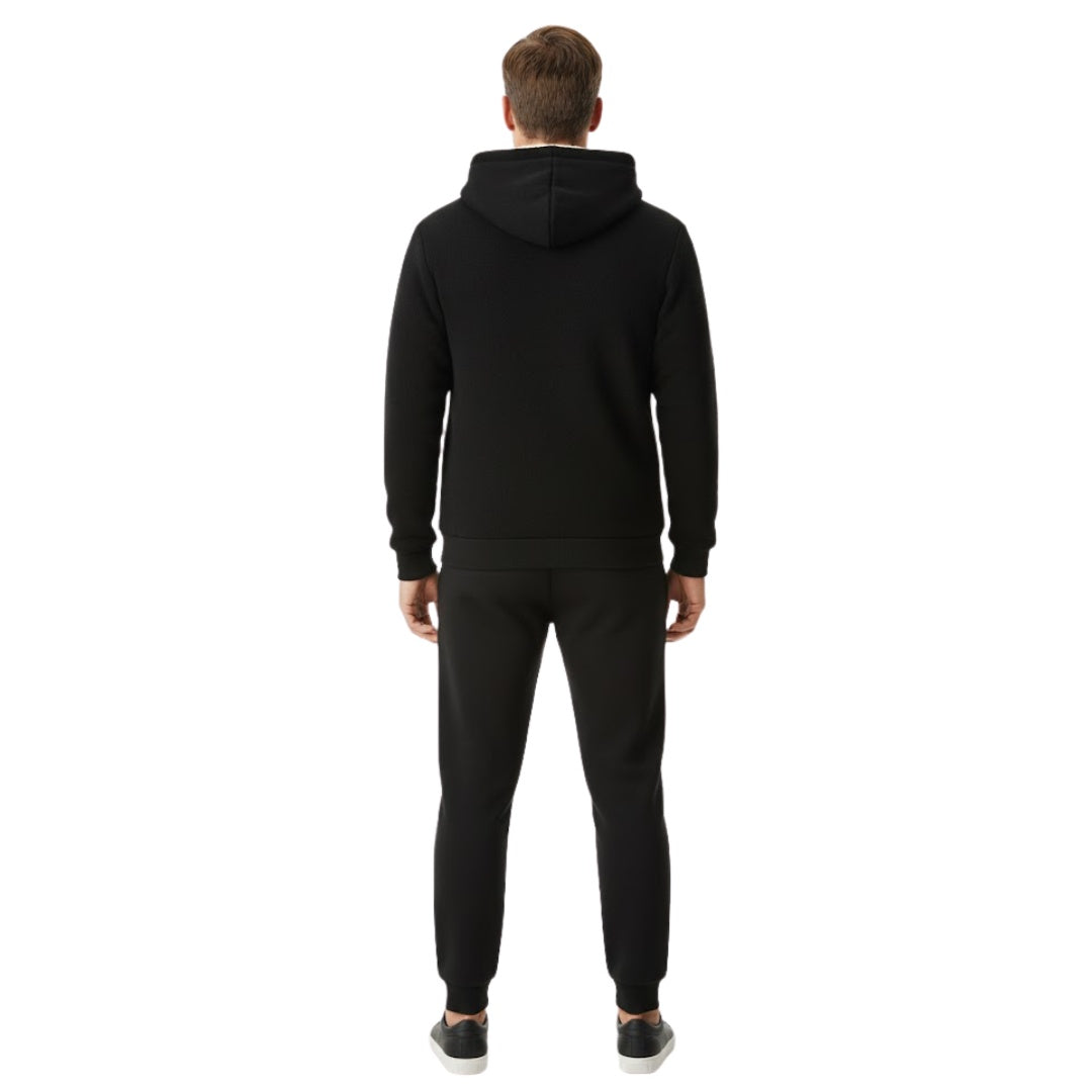 Men's Fleece Lined Zip Hoodie Tracksuit | Joggers
