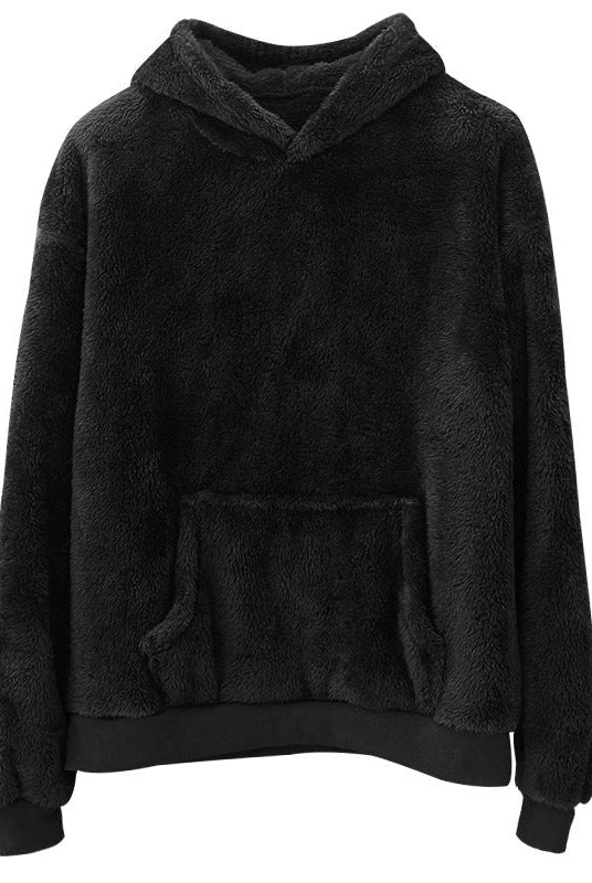 Men's Teddy Fleece Hoodie | Oversized | Kangaroo Pocket | 6 Colours