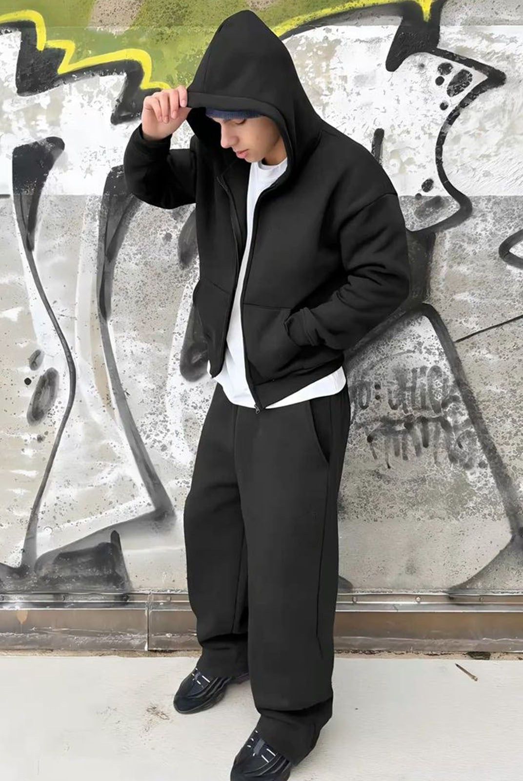 Men's Oversized Zip Hoodie and Joggers Set | 5 Colours