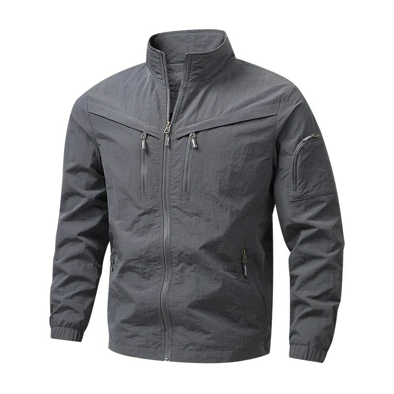 Men's Utility Field Jacket | Stand Collar | Weather Resistant | Sleeve Pocket