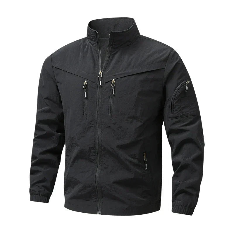 Men's Utility Field Jacket | Stand Collar | Weather Resistant | Sleeve Pocket