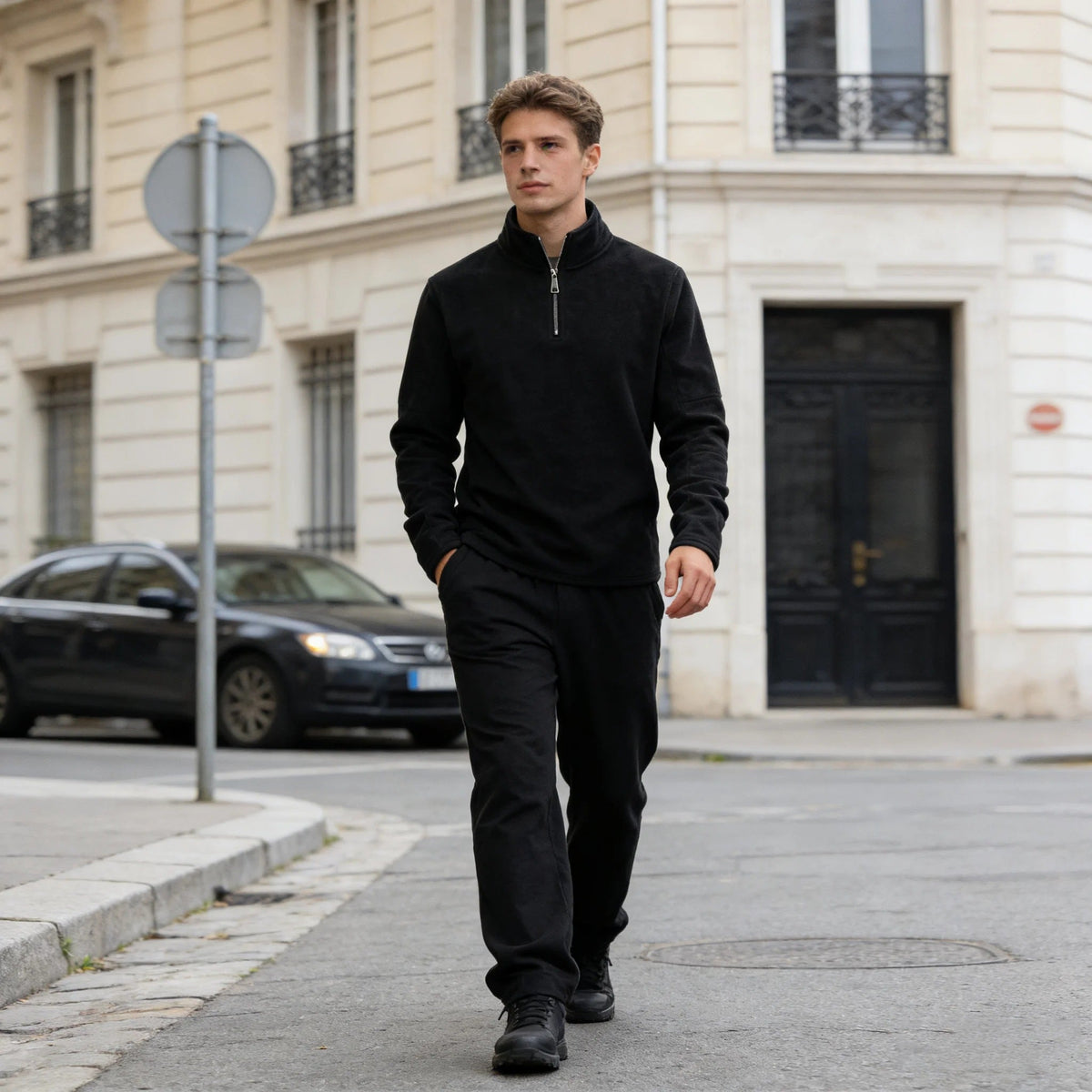 Men's Zip Neck Fleece | Stand Collar | Pullover