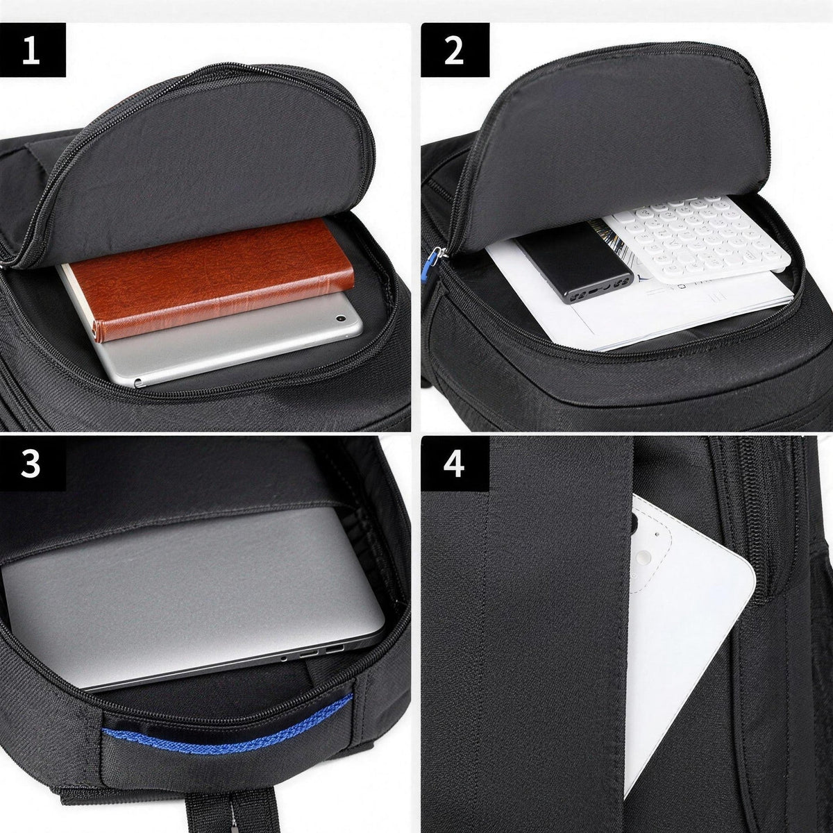 Men's Laptop Backpack | Oxford Fabric | Padded Back | Bottle Pockets