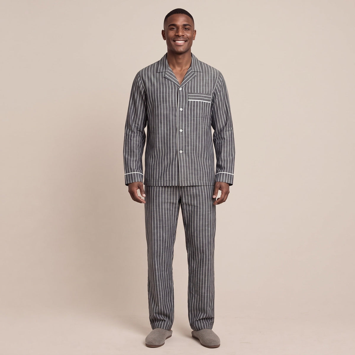 Men's Striped Pyjamas | Button Front | 2 Colours
