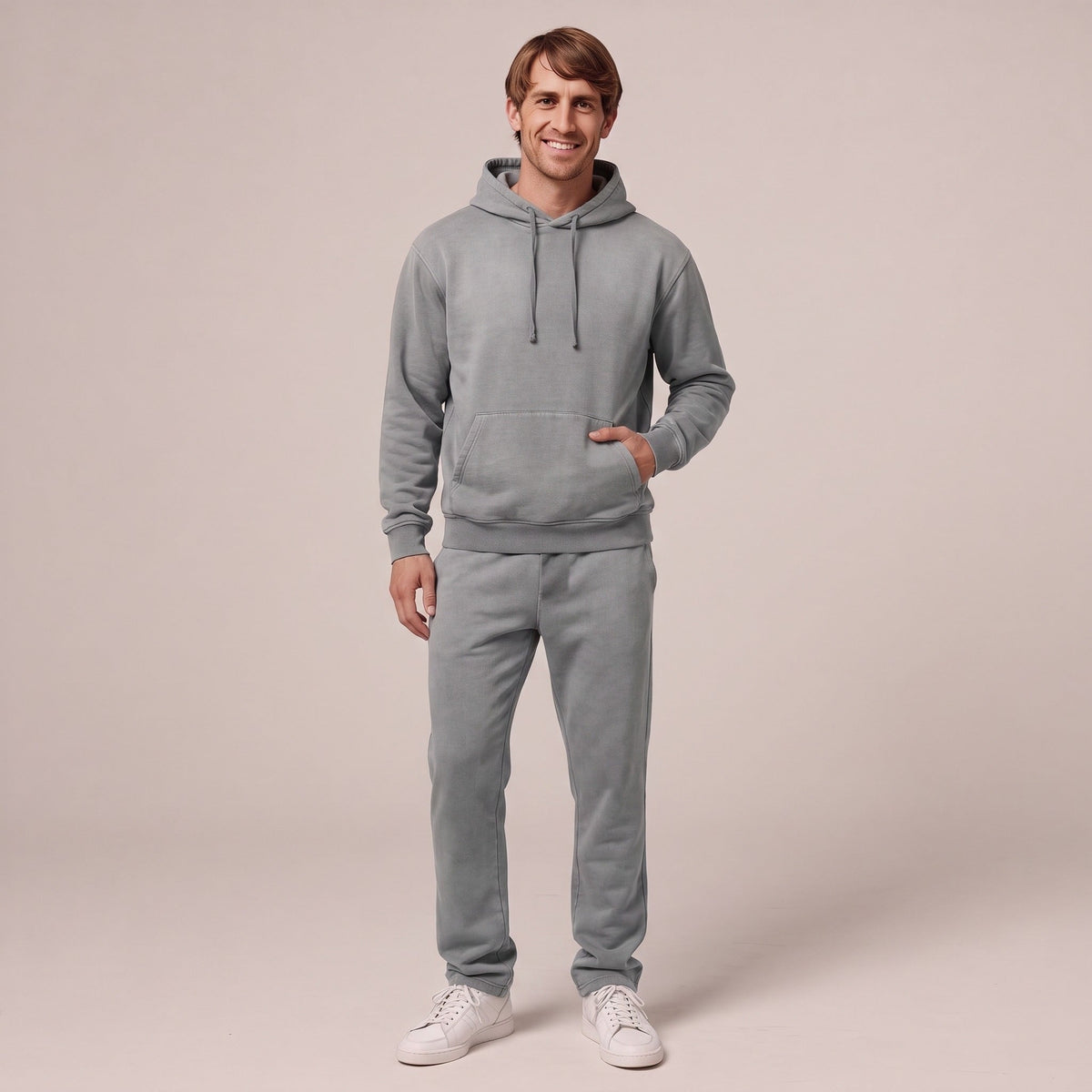 Men's Tracksuit with T-Shirt | Hoodie and Joggers | Grey