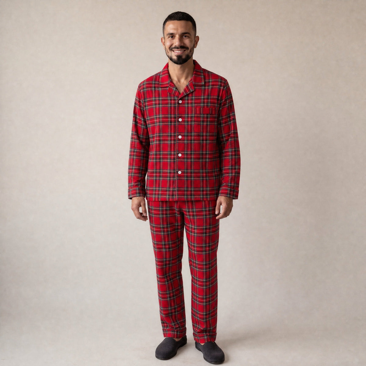 Men's Flannel Pyjamas | Tartan Check | 3 Colours