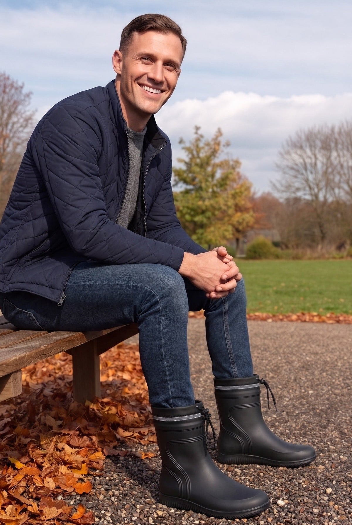 Men's Short Wellies | Cuff or Plush Lining | 9 Styles