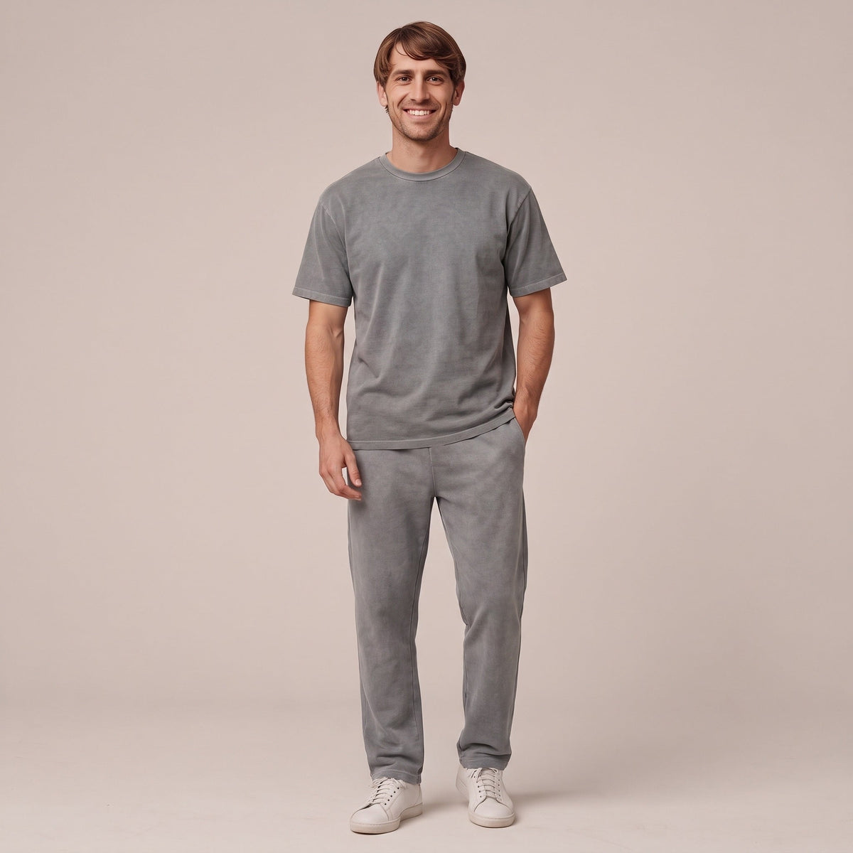 Men's Tracksuit with T-Shirt | Hoodie and Joggers | Grey