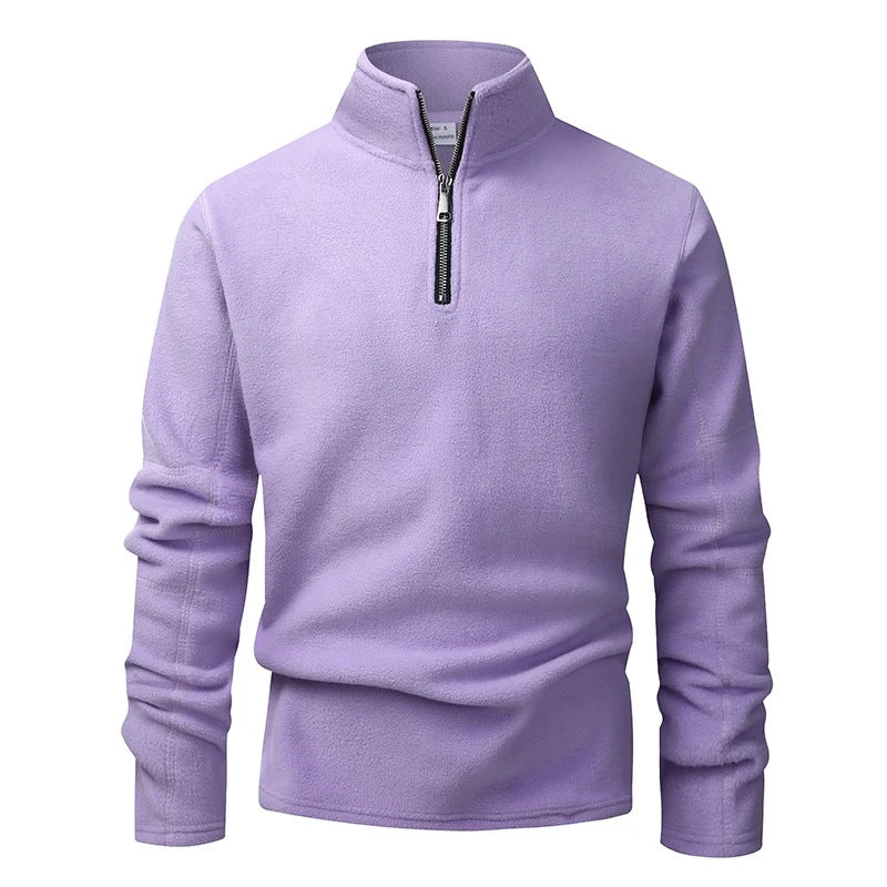 Men's Zip Neck Fleece | Stand Collar | Pullover