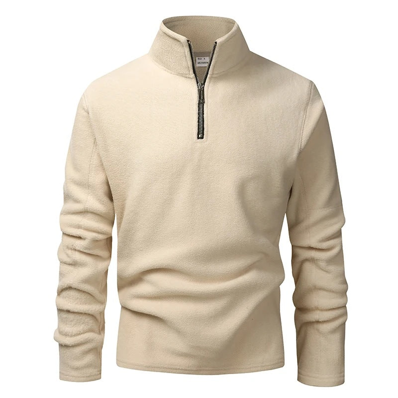 Men's Zip Neck Fleece | Stand Collar | Pullover