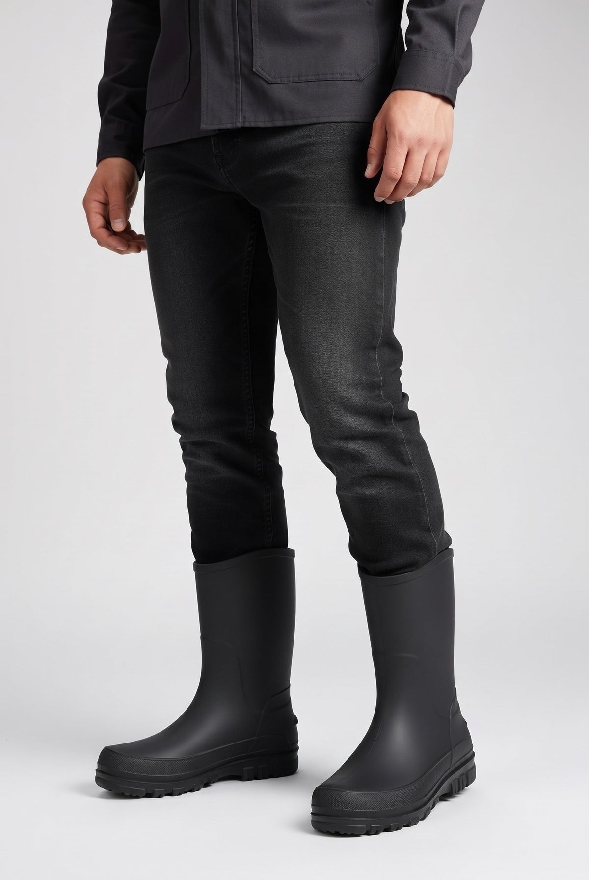 Men's Mid-Calf Wellies | Optional Fleece Cuff | 6 Styles