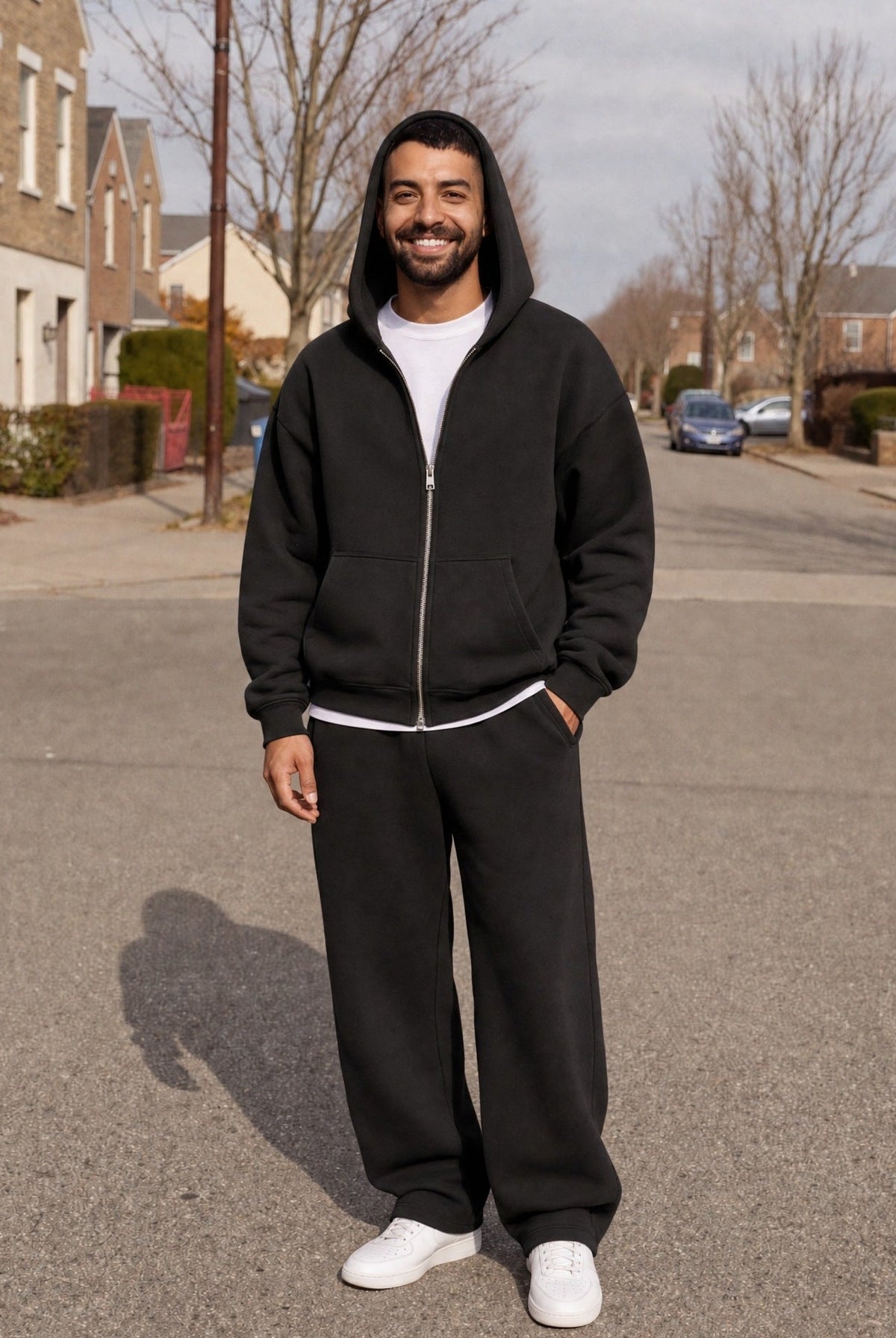 Men's Oversized Zip Hoodie and Joggers Set | 5 Colours