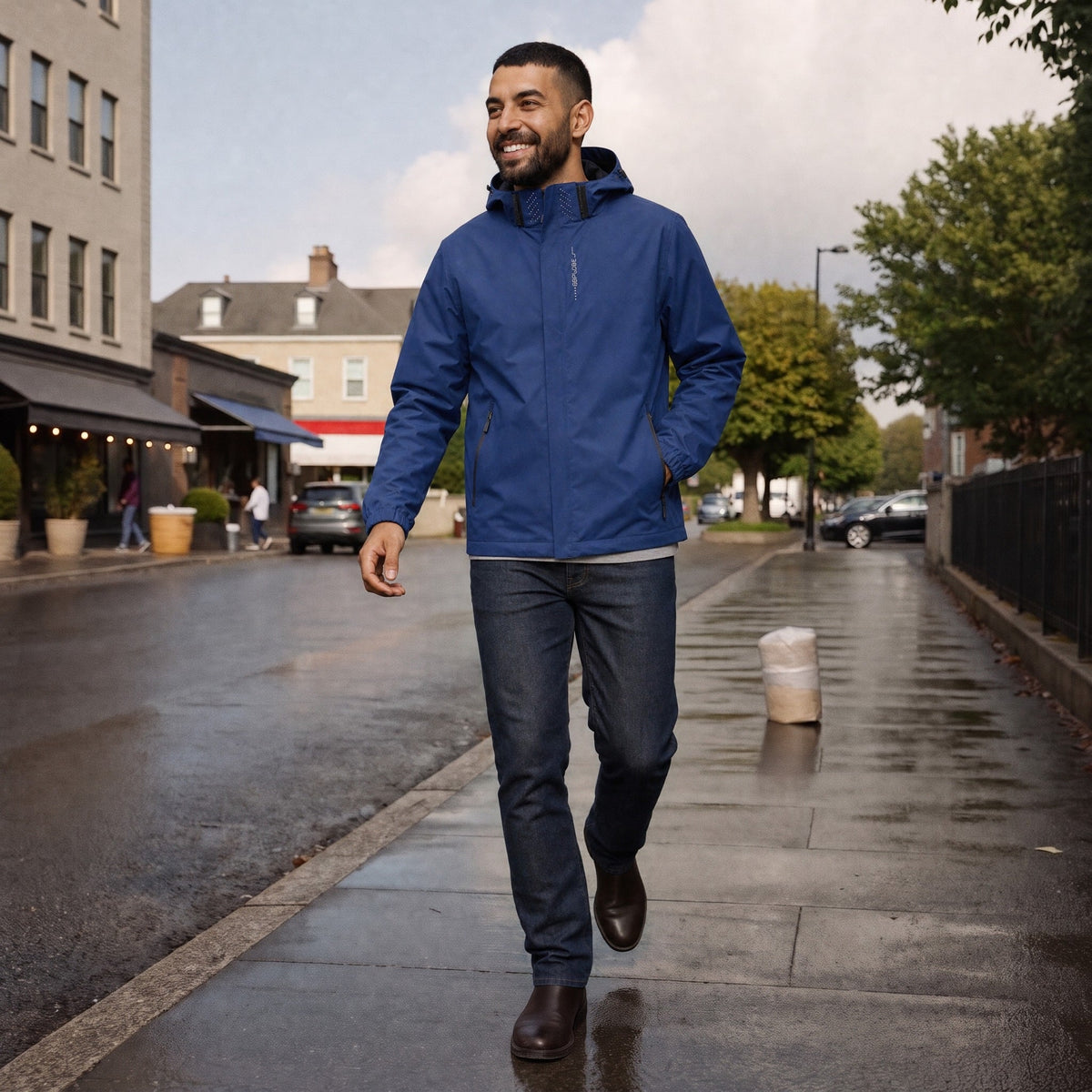 Men's Waterproof Hiking Jacket | Hooded | Windproof | Lightweight