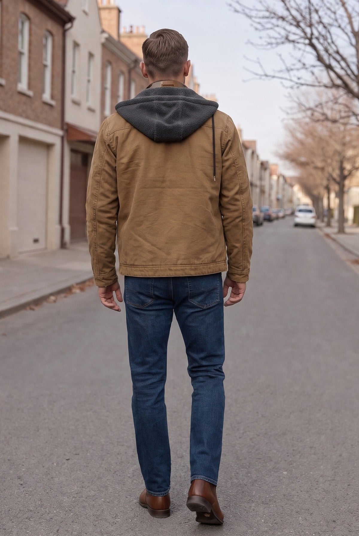 Men's Lined Hooded Jacket | Teddy Lining | Full Zip | 6 Colours