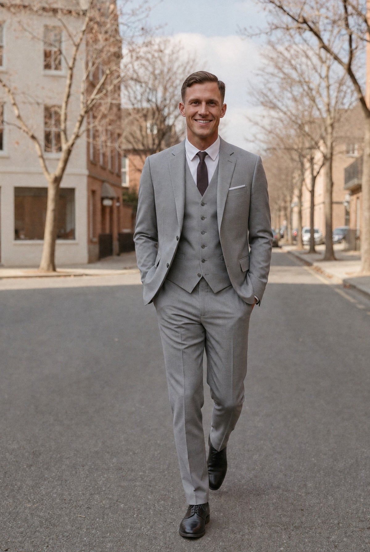 Men's Three Piece Suit | Slim Fit | 4 Colours
