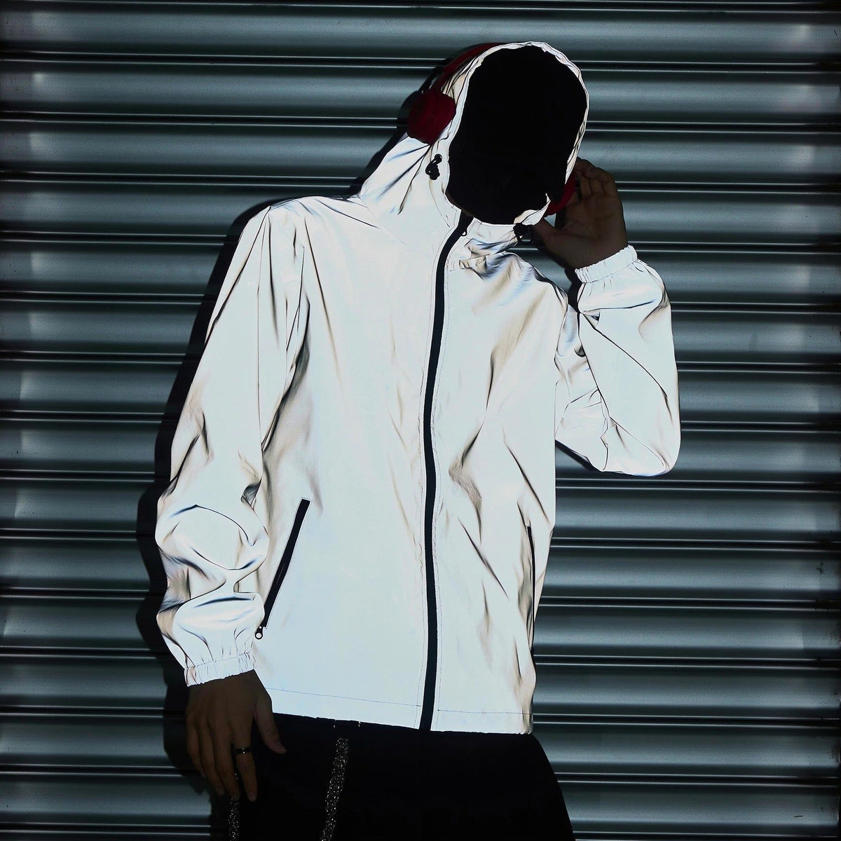 Men's Reflective Windbreaker | Hooded | Lightweight