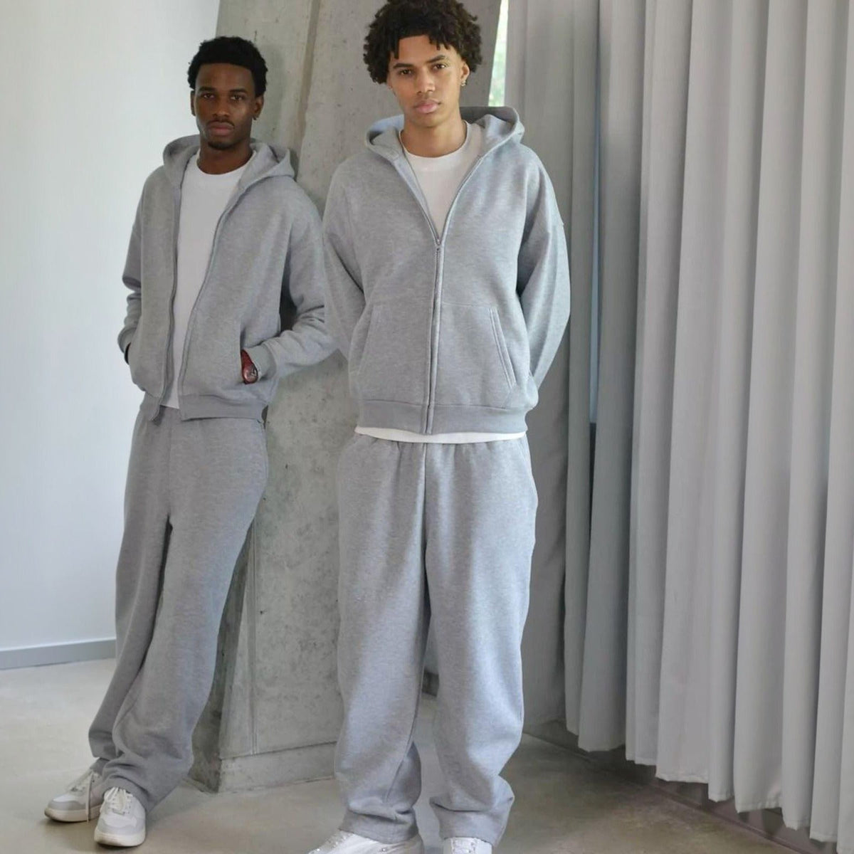 Men's Oversized Zip Hoodie and Joggers Set | 5 Colours