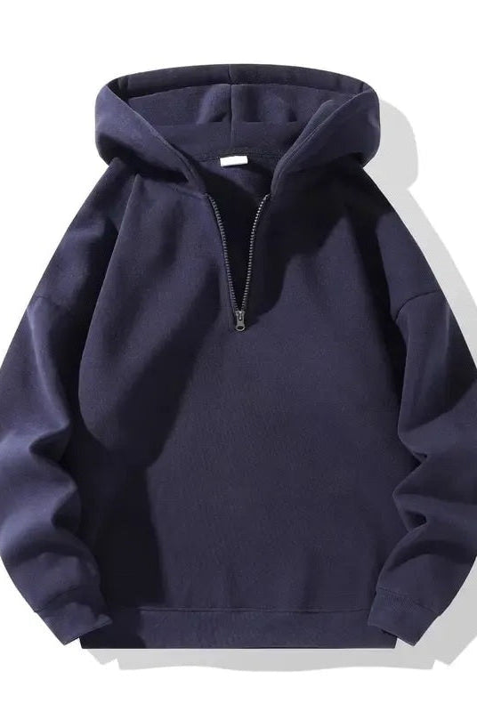 Men's Brushed Half-Zip Hoodie | 3 Colours