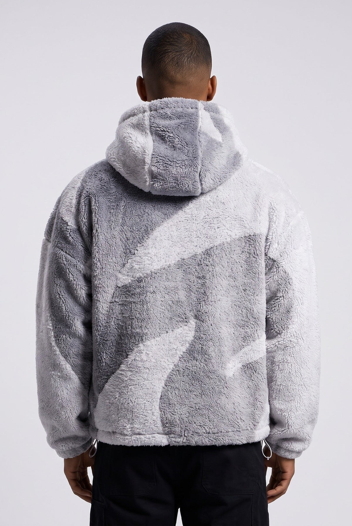 Men's Sherpa Hooded Jacket | Two Tone | Full Zip | 4 Colours