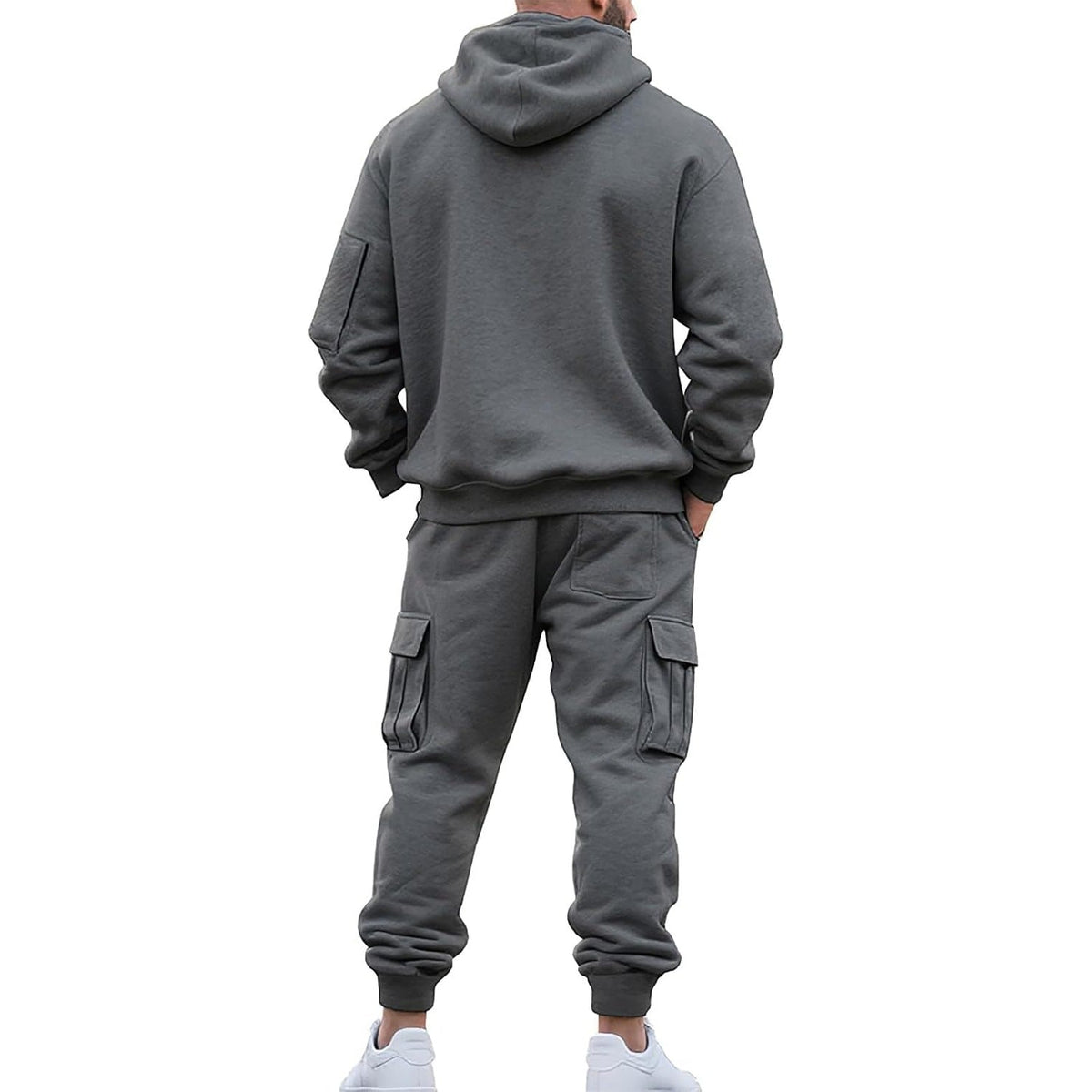 Men's Cargo Tracksuit | Hoodie with Zip Pockets | 6 Colours