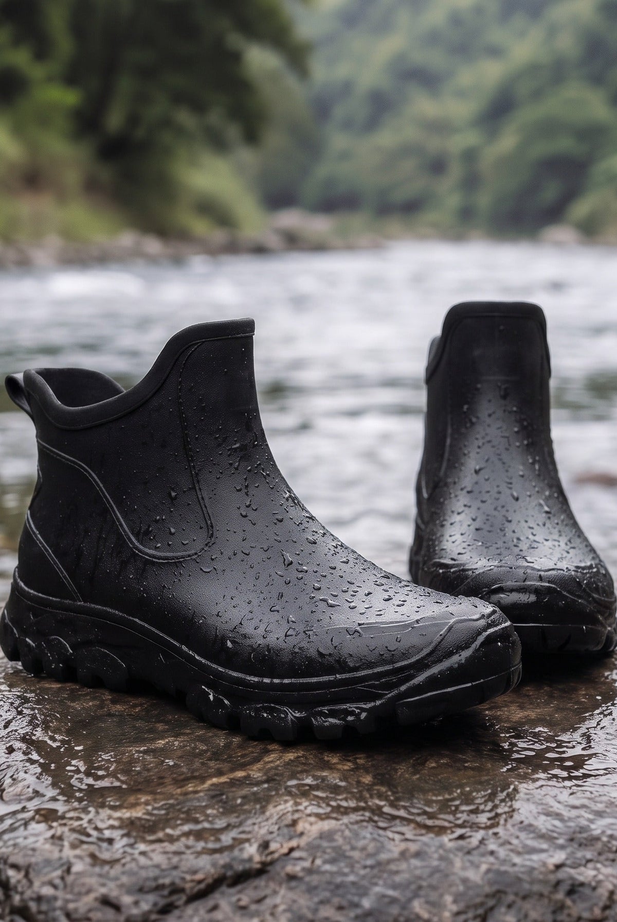Men's Short Rain Boots | Treaded Sole | 3 Colours