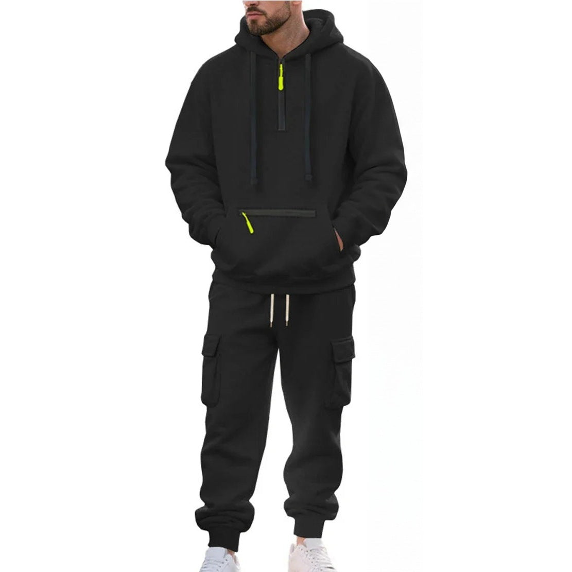 Men's Cargo Tracksuit | Hoodie with Zip Pockets | 6 Colours