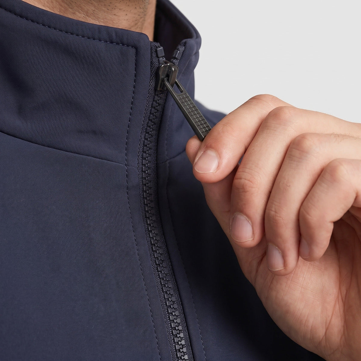 Men's Lightweight Waterproof Jacket | Stand Collar | Full Zip