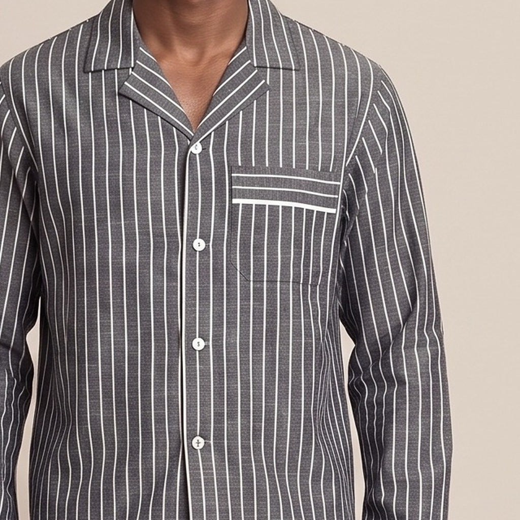 Men's Striped Pyjamas | Button Front | 2 Colours