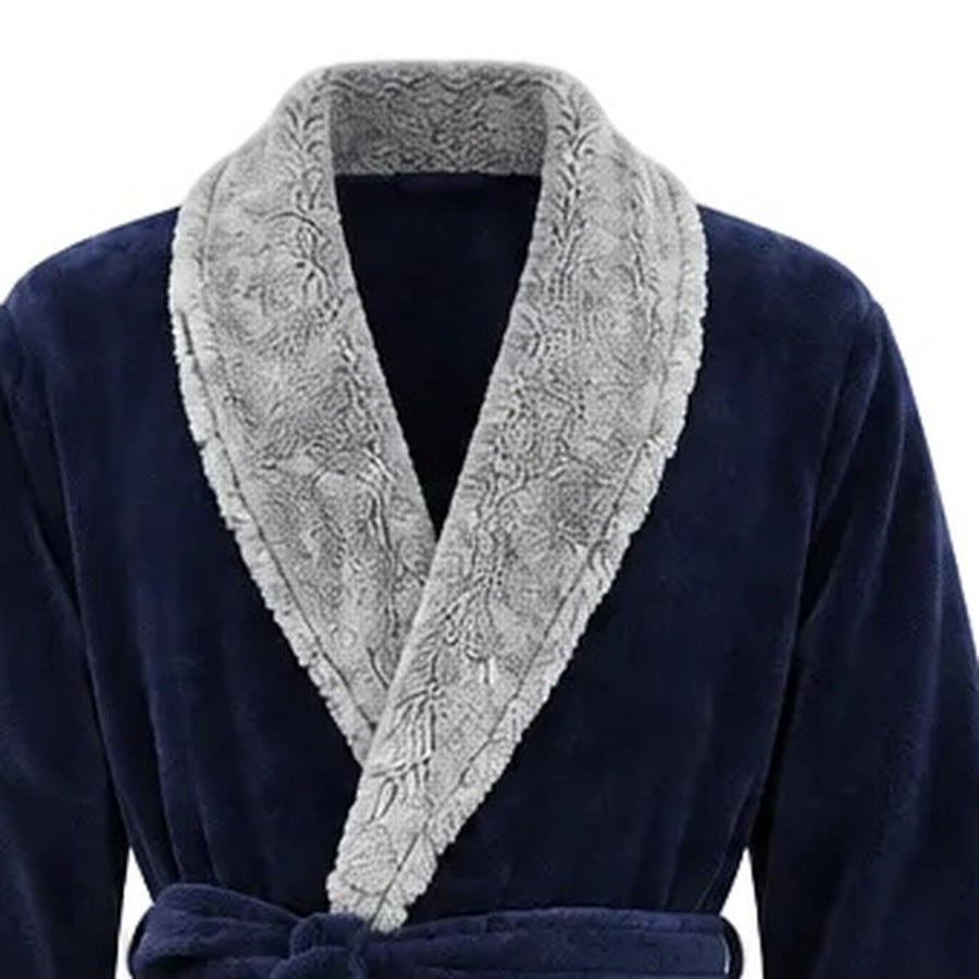 Men's Coral Fleece Dressing Gown | Shawl Collar | 3 Colours